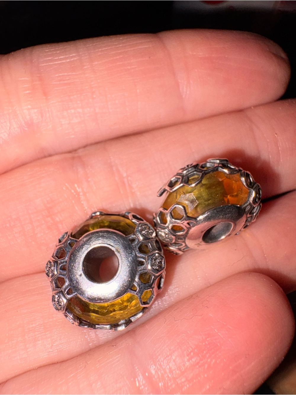S925 honey comb murano